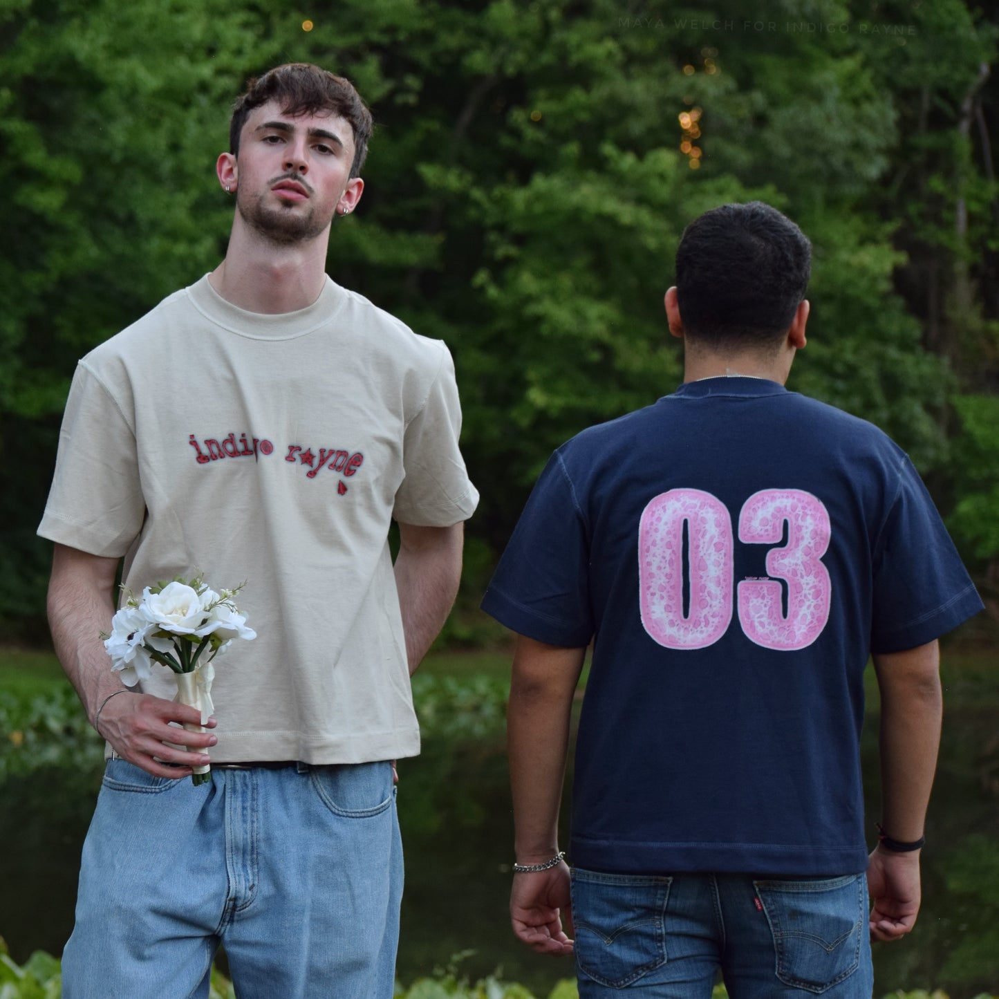 03 pink cheetah logo boxy tee