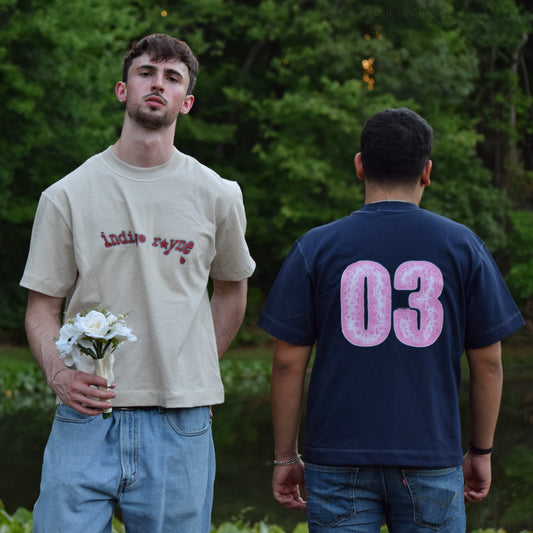 03 pink cheetah logo boxy tee