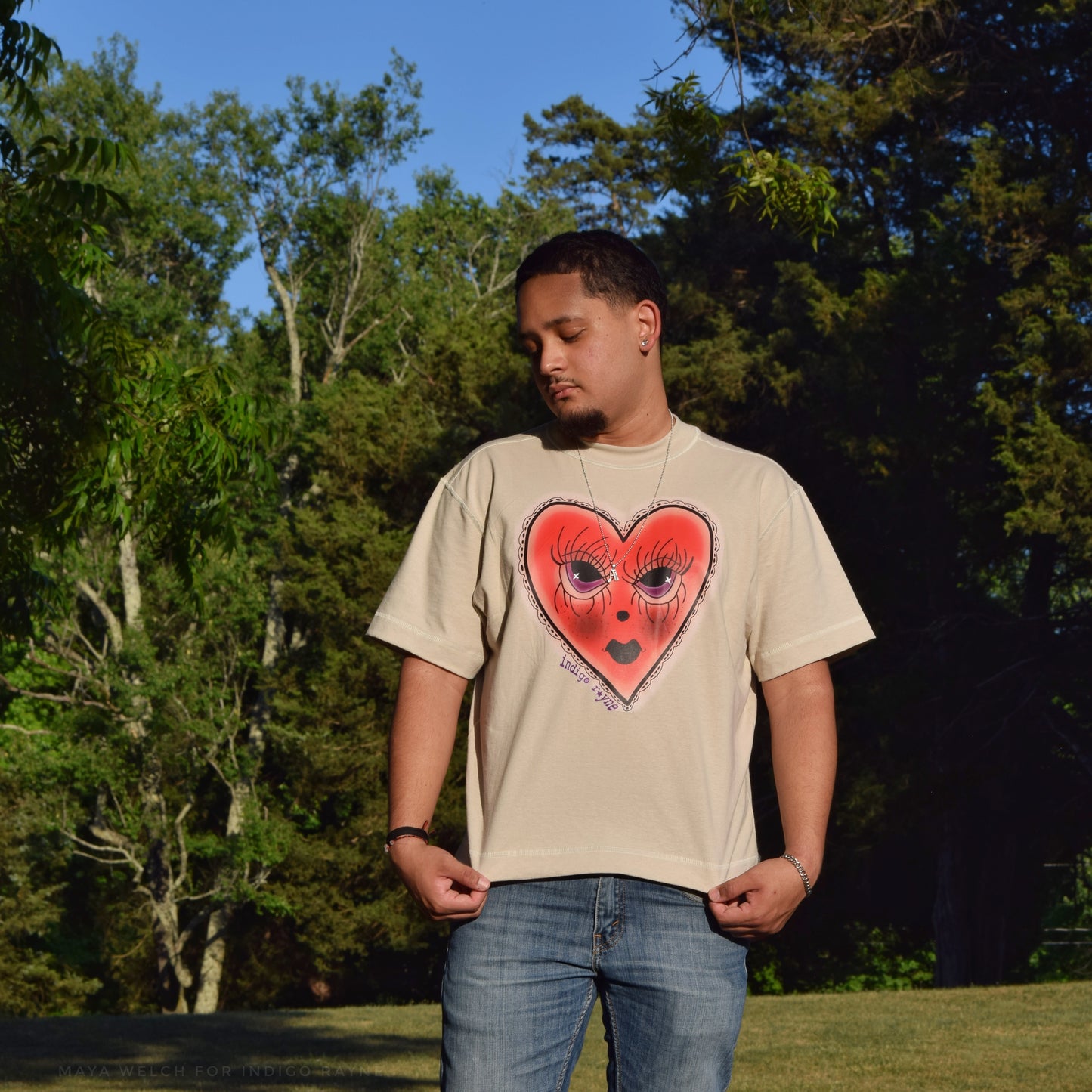 lots of love boxy tee