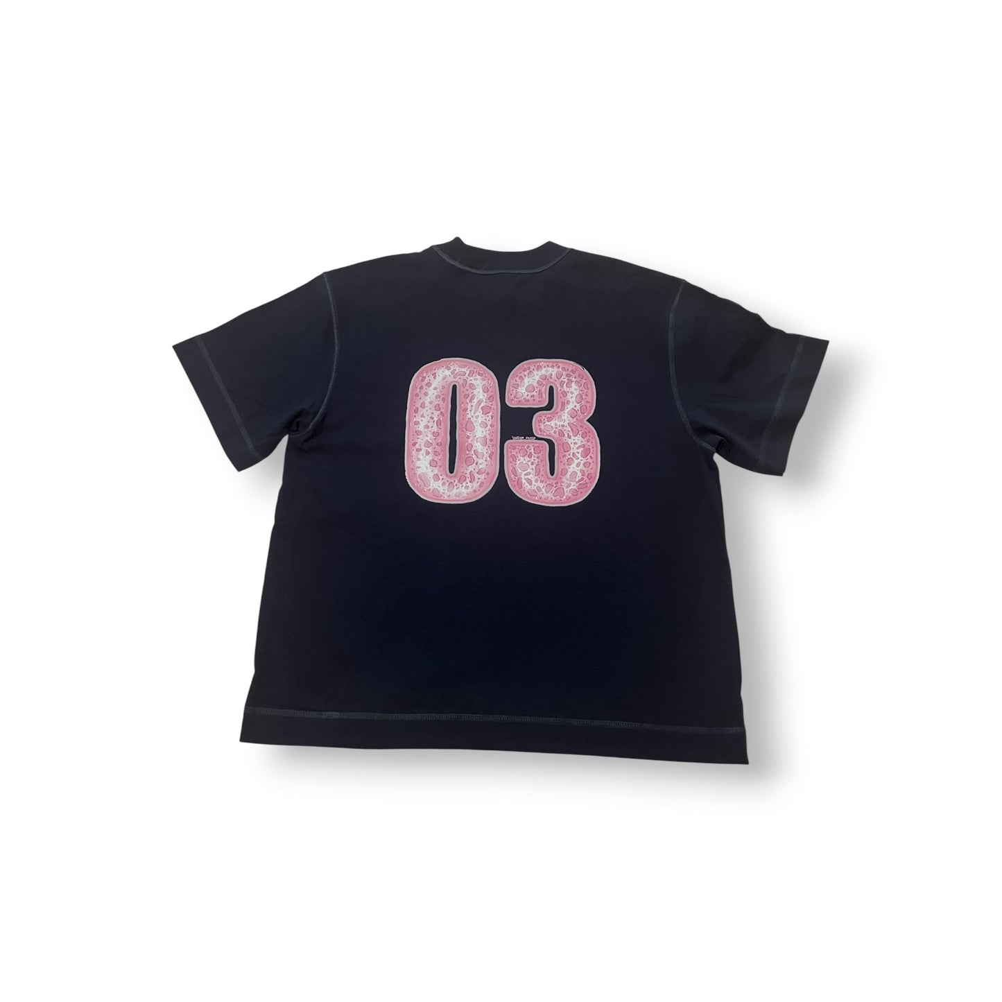 03 pink cheetah logo boxy tee