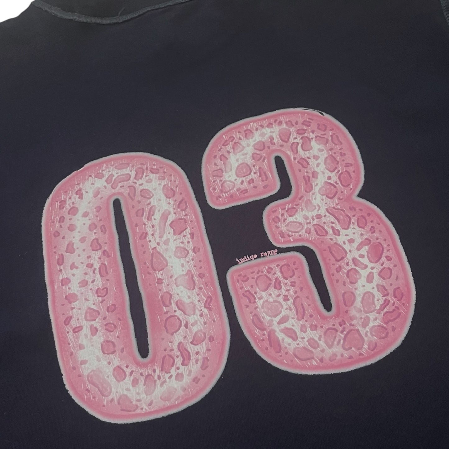 03 pink cheetah logo boxy tee